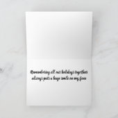 愛とクリスマスに双子の「兄弟」 シーズンカード (内部)