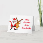 愛とクリスマスに双子の「兄弟」 シーズンカード (正面)