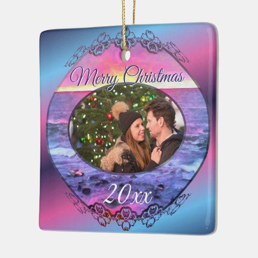 愛とクリスマスメキシコサンセット0909 セラミックオーナメント (左)