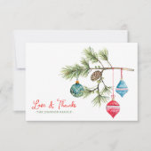 愛とクリス感謝していマスウォーターの色サンキューカード サンキューカード (正面)