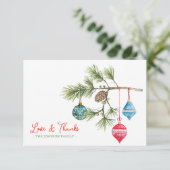 愛とクリス感謝していマスウォーターの色サンキューカード サンキューカード (スタンド正面)