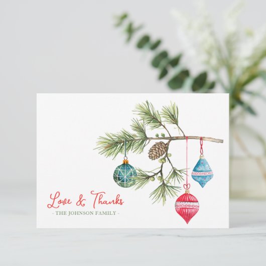 愛とクリス感謝していマスウォーターの色サンキューカード サンキューカード (スタンド正面)