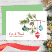 愛とクリス感謝していマスウォーターの色サンキューカード サンキューカード