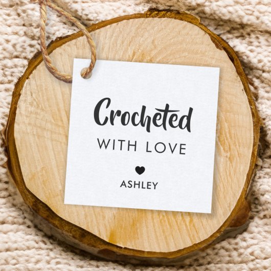 愛とクロシェ、手作りギフトラベル、クラフト フェイバータグ