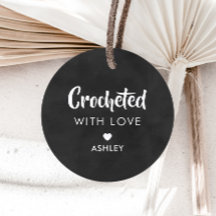 愛とクロシェ，手作りギフトラベル，黒板