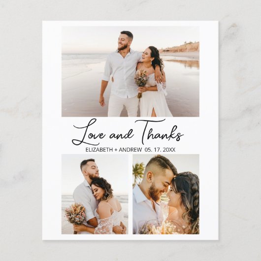 愛とコラ感謝していージの結婚ありがとうチラシ チラシ (正面)