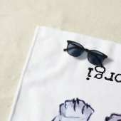 愛とコルギしか必要ない ビーチタオル (インサイチュ)