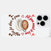 愛とコーヒーさえあればそれで充分 Case-Mate iPhoneケース (裏面 (横))