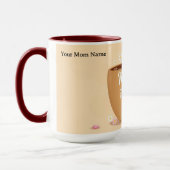 愛とコーヒーで動くママ | プレミアム マグカップ (左)