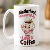 愛とコーヒーに支えられた母性 お茶目ママグッズ コーヒーマグカップ