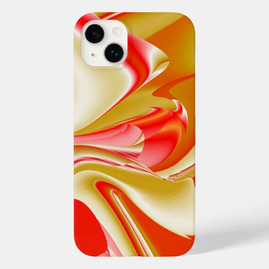 愛とゴールド アブストラクト 3D レインボーアート Case-Mate iPhoneケース (裏面)
