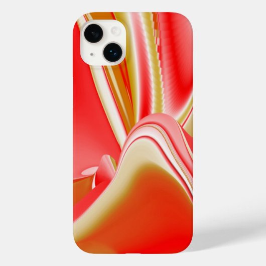 愛とゴールド アブストラクト 3D レインボーアート Case-Mate iPhoneケース (裏面)