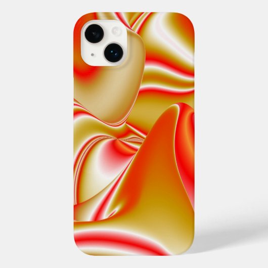 愛とゴールド アブストラクト 3D レインボーアート Case-Mate iPhoneケース (裏面)