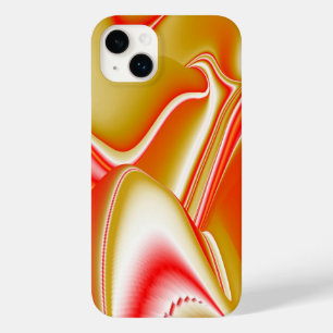 愛とゴールド アブストラクト 3D レインボーアート Case-Mate iPhone 14 PLUSケース
