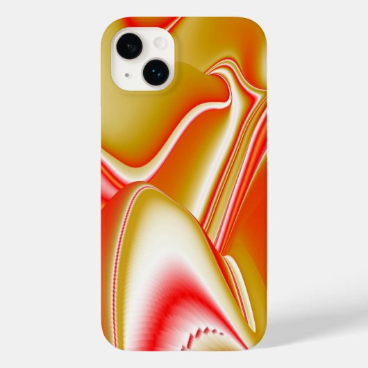 愛とゴールド アブストラクト 3D レインボーアート Case-Mate iPhoneケース (裏面)