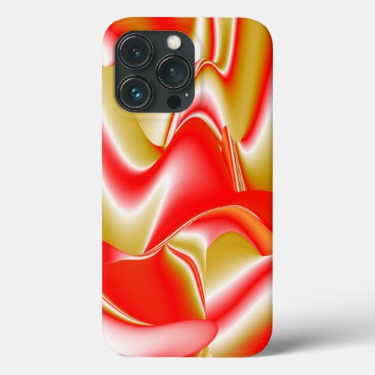 愛とゴールド アブストラクト 3D レインボーアート Case-Mate iPhoneケース (裏面)
