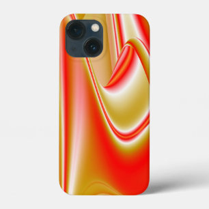 愛とゴールド アブストラクト 3D レインボーアート iPhone 13 MINIケース