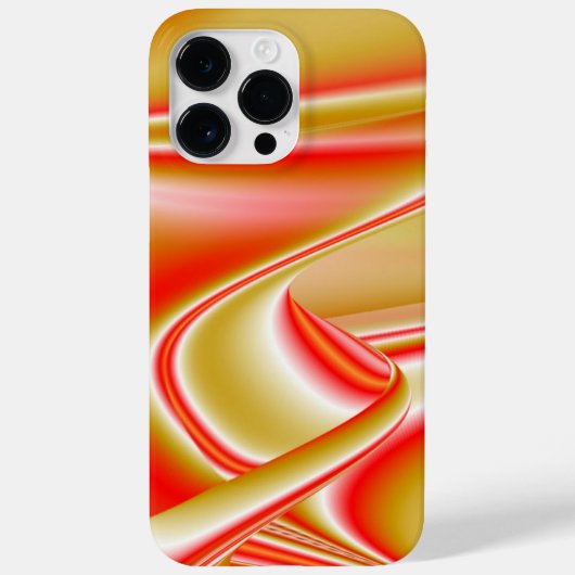 愛とゴールド アブストラクト 3D レインボーアート Case-Mate iPhoneケース (裏面)