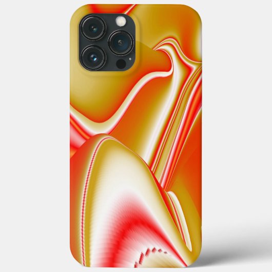 愛とゴールド アブストラクト 3D レインボーアート Case-Mate iPhoneケース (裏面)