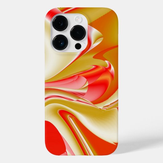 愛とゴールド アブストラクト 3D レインボーアート Case-Mate iPhoneケース (裏面)
