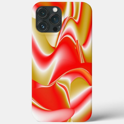 愛とゴールド アブストラクト 3D レインボーアート Case-Mate iPhoneケース (裏面)