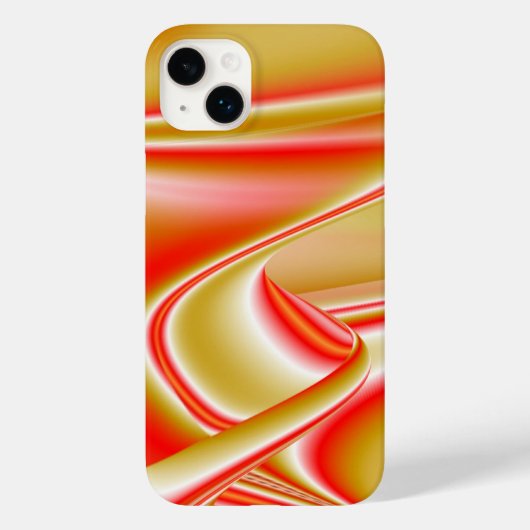 愛とゴールド アブストラクト 3D レインボーアート Case-Mate iPhoneケース (裏面)