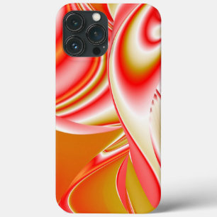 愛とゴールド アブストラクト 3D レインボーアート iPhone 13 PRO MAXケース