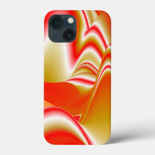 愛とゴールド アブストラクト 3D レインボーアート iPhone 13 MINIケース