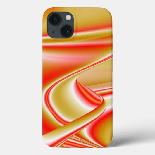 愛とゴールド アブストラクト 3D レインボーアート Case-Mate iPhoneケース (裏面)