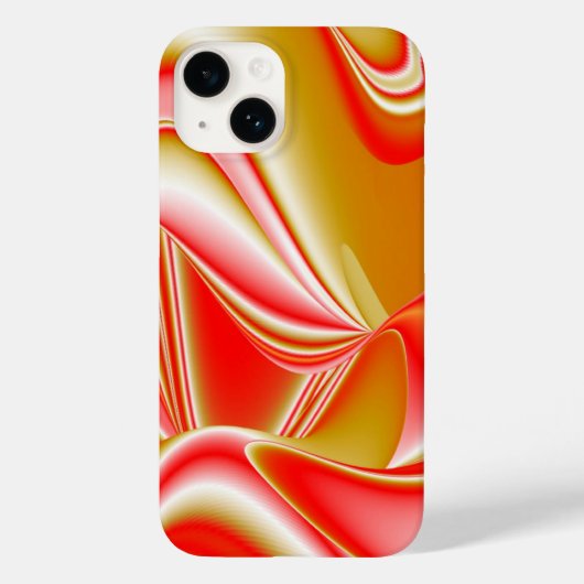 愛とゴールド アブストラクト 3D レインボーアート Case-Mate iPhoneケース (裏面)