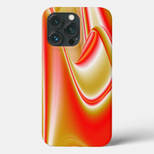 愛とゴールド アブストラクト 3D レインボーアート iPhone 13 PROケース
