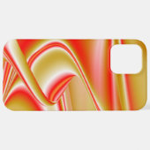 愛とゴールド アブストラクト 3D レインボーアート iPhoneケース (裏面横)