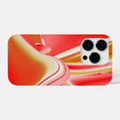 愛とゴールド アブストラクト 3D レインボーアート iPhoneケース (裏面横)