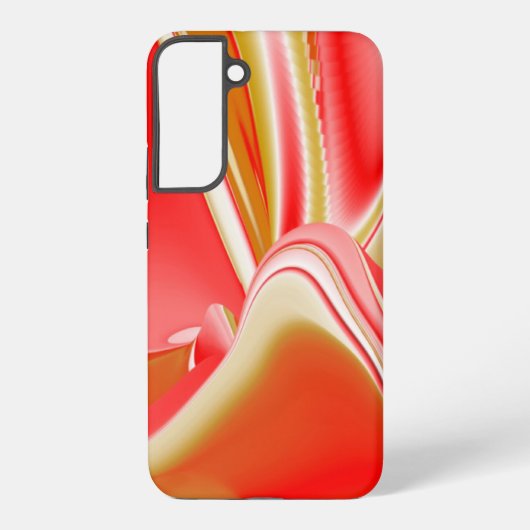 愛とゴールド アブストラクト 3D レインボーアート SAMSUNG GALAXYケース (裏面)