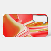 愛とゴールド アブストラクト 3D レインボーアート SAMSUNG GALAXYケース (裏面横)