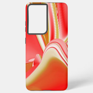 愛とゴールド アブストラクト 3D レインボーアート SAMSUNG GALAXY S21+ケース