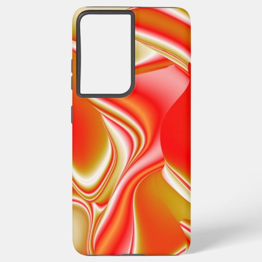 愛とゴールド アブストラクト 3D レインボーアート SAMSUNG GALAXYケース (裏面)