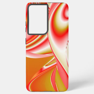 愛とゴールド アブストラクト 3D レインボーアート SAMSUNG GALAXY S21+ケース