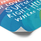 愛とサポートに値する – セラピストオフィスサイト ポスター (角)