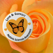 愛とサポートマルチプルサーキュラシス認識度 缶バッジ