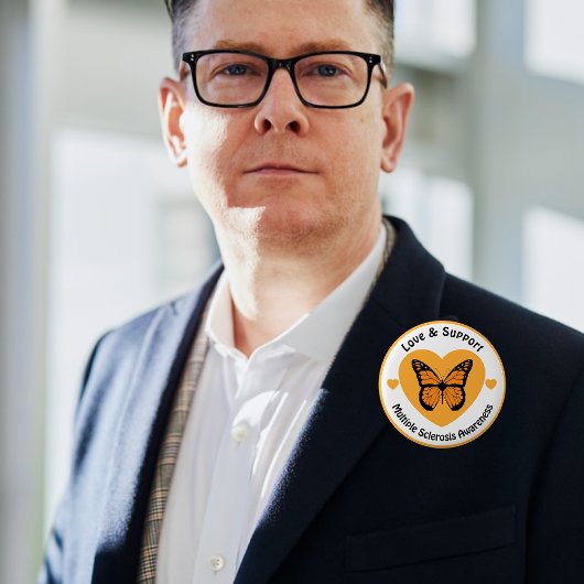 愛とサポートマルチプルサーキュラシス認識度 缶バッジ