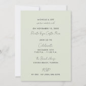 愛とジャングルの駆け落ち結婚の発表 招待状 (裏面)