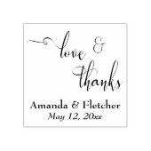 愛とスクリプ感謝していトのタイポグラフィと詳細 ラバースタンプ (インプリント)