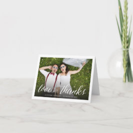 愛とスクリプ感謝していトの写真が結婚ありがとう ノートカード