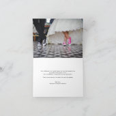 愛とスクリプ感謝していトの写真が結婚ありがとう ノートカード (内部)