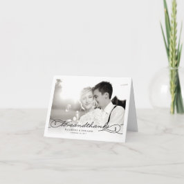 愛とスクリプ感謝していトの写真が結婚ありがとう ノートカード