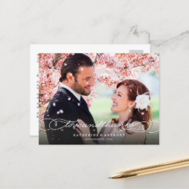 愛とスクリプ感謝していトの写真が結婚ありがとう ポストカード