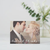 愛とスクリプ感謝していトの重ね ポストカード (スタンド正面)