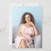 愛とスクリプ感謝していト写真卒業ありがとう カード (裏面)