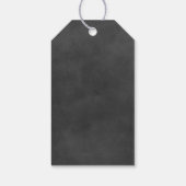 愛とスクリプ感謝していト素朴のChalkboard結婚's ギフトタグ (裏面)